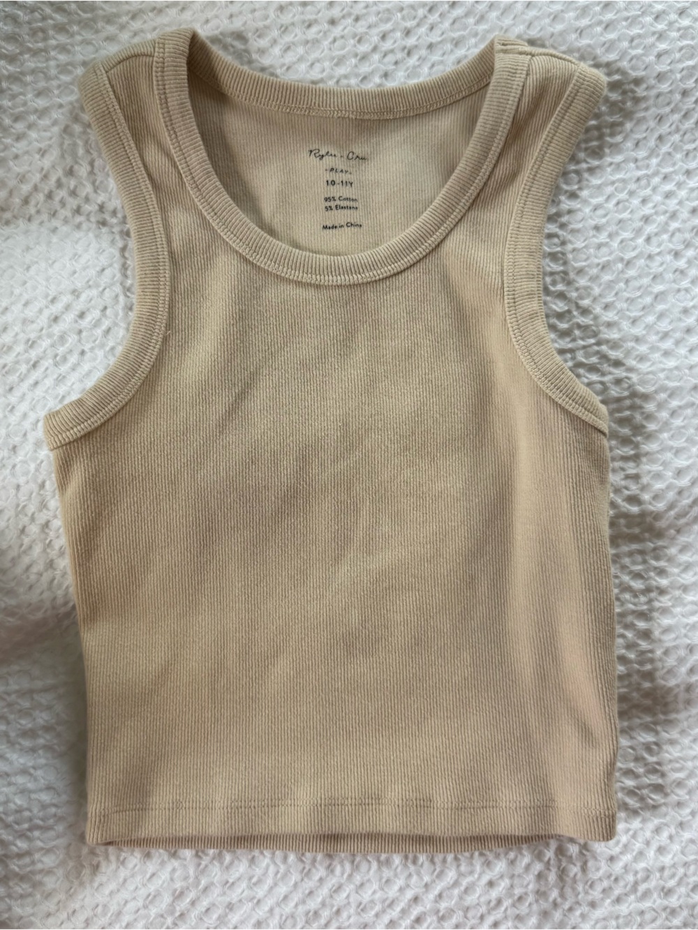 Rylee and cru ribbed cropped tank